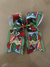 Gorgeous Christmas The Grinch Cheer Big Hair Bow Girls 2