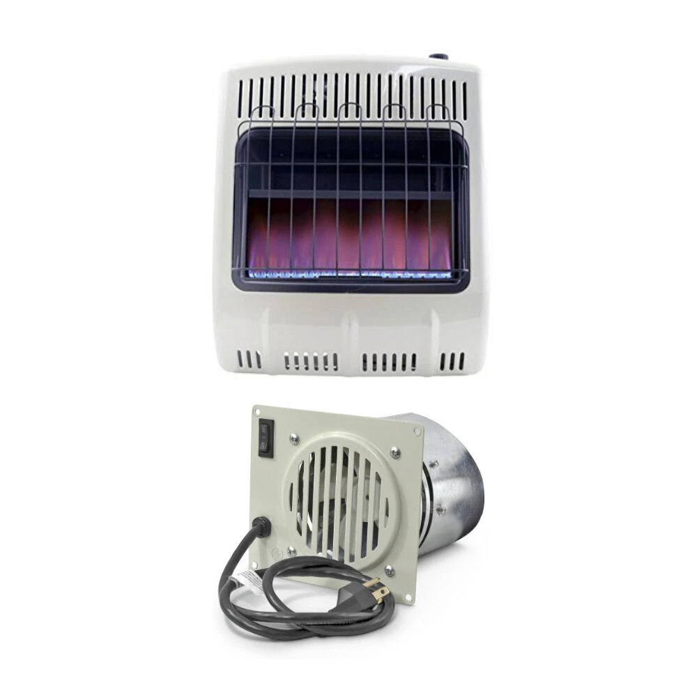 Mr. Heater 20K BTU Natural Gas Blue Flame Heater with Built In Vent Free  Blower 663701828849 | eBay