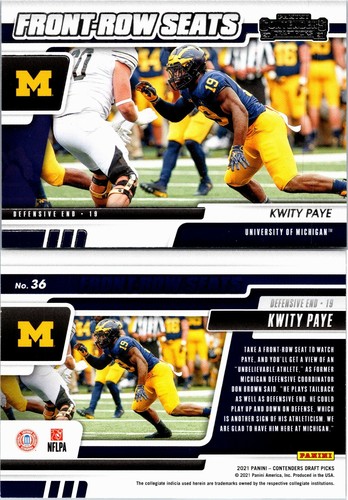 2021 Panini Contenders Draft Picks RC Inserts Base, Buy 2 Get 2 FREE Ships FREE - Picture 113 of 114