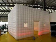 US Stock 20ftx20ftx13ft Inflatable White Night Club Large Club Tent with Blower