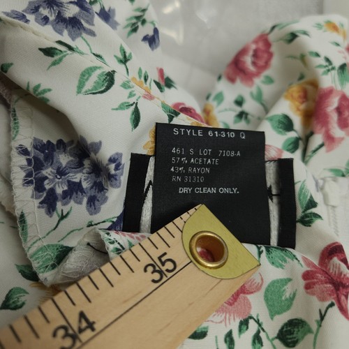Vintage Cottage Kernkleid Damen M Blumenmuster Spitze Detail Ms. Wahl Kalifornien - Bild 8 von 8