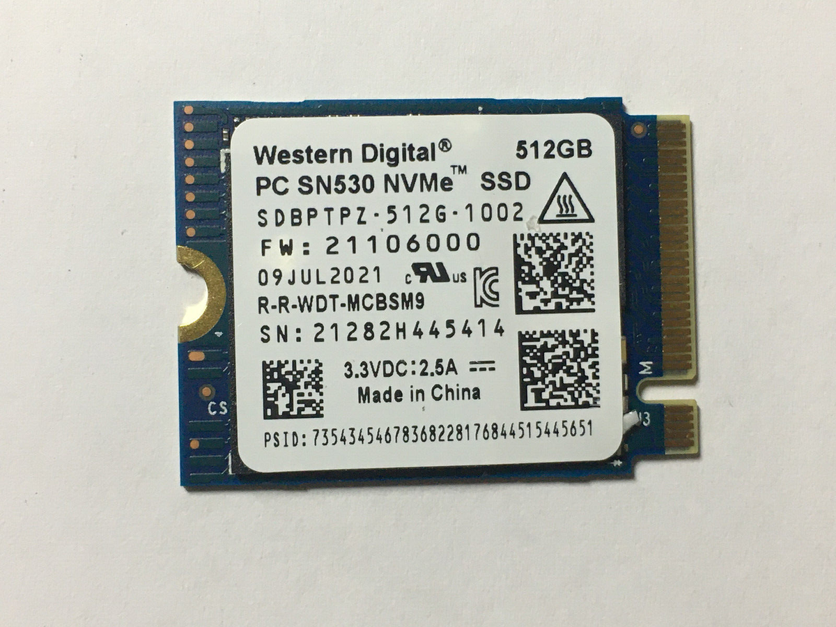 Sata Ssd Wd Ssd 512gb Internal WD PC SN530 512GB 2230 SSD NVMe