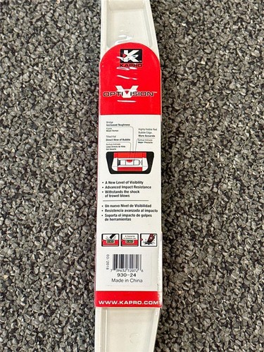^ Kapro Smartcast Masons Level US TAPE 930-24 24" w/ Opti Vision - Picture 3 of 3