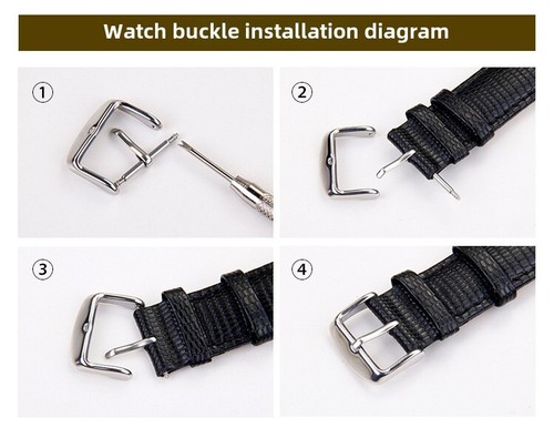 316 Edelstahl Uhrenschließe Gürtel Dornschließe 16 18 mm passend für Patek Philippe - Bild 7 von 10