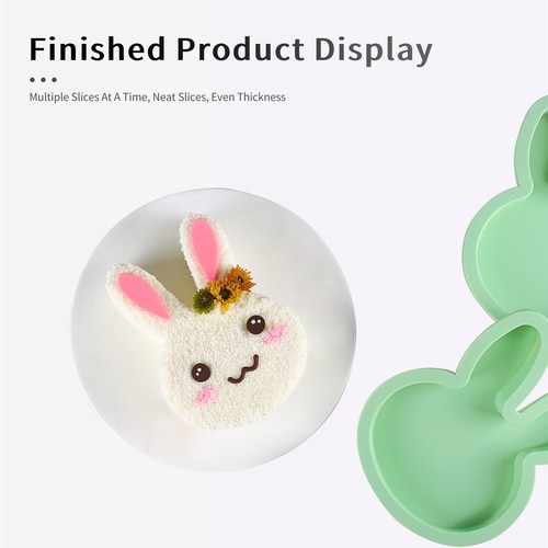 2PCS 4-7in Cake Baking Pan Silicone Mold Easy Release Star,Round For Layer Cake - Picture 13 of 22