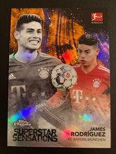 2018-19 Topps Chrome Superstar Sensations Orange Refractor James Rodriguez ed/25