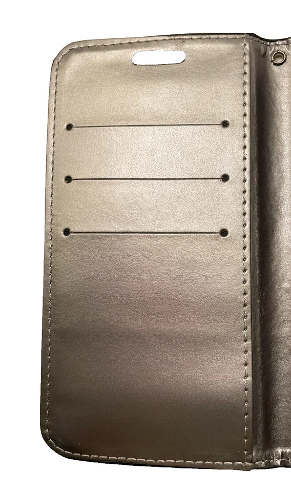 Capa carteira folio Sonne Premium com suporte para LG K7 - Preto/prata - Imagem 4 de 4