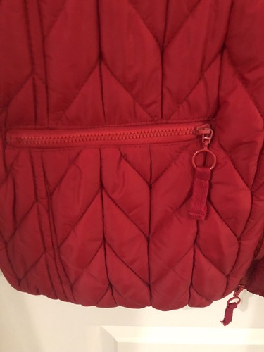 Coldwater Creek Ladies Jacket Vest Small 6/8 Puffer Sleeveless Zip Up Red - Picture 3 of 4