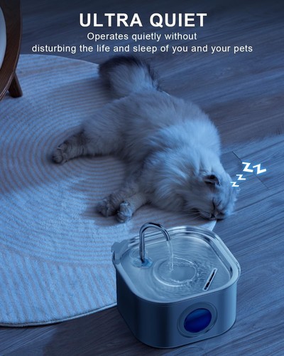 108oz/3.2L Cat Water Fountain Stainless Steel, Automatic Pet Water Dispenser - Picture 5 of 7