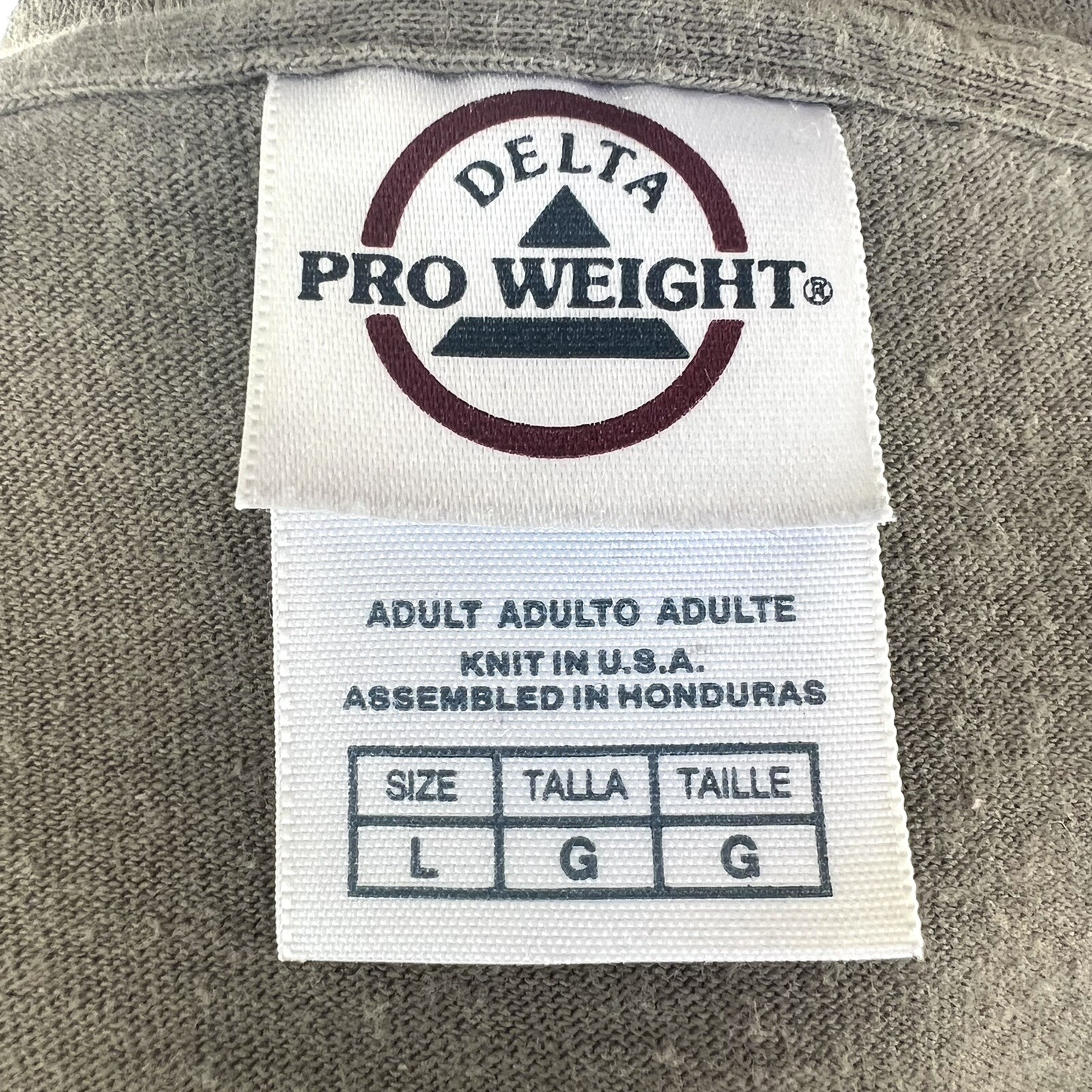 t shirt delta pro weight