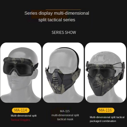 Hiking Dustproof Safety Shooting Glasses Windproof CS Wargame Tactical Glasses - Picture 3 of 24