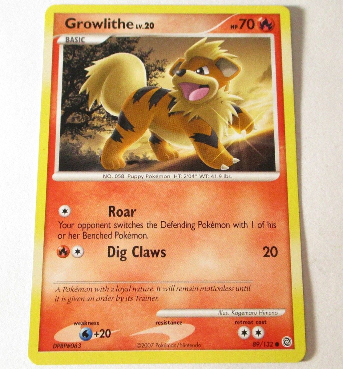 ⭐︎新品　ポケモンカード　英語版　海外版 Growlithe ガーディ ヒスイガーディ 海外版 英語版 Hisuian Growlithe - 070/189