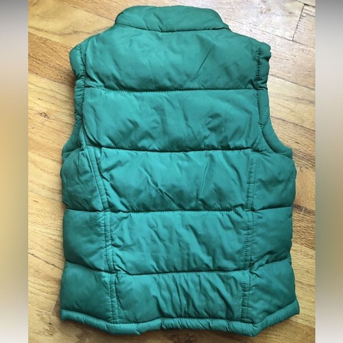 Mini Boden Green Puffer Zip up Vest 4-5 - Picture 3 of 3