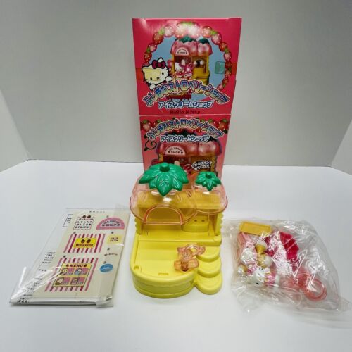 Vintage 1999 Hello Kitty ICE CREAM SHOP Mini Figure Play Set SANRIO Toho - NEW - Picture 12 of 16