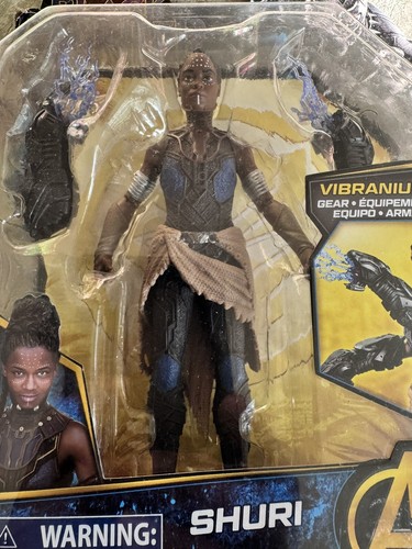 NIP Hasbro Marvel Avengers Black Panther SHURI 6-Inch FIGURE Vibranium Gear - Picture 3 of 4