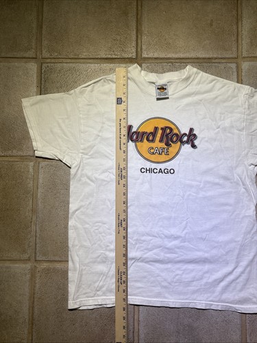 Camiseta Hard Rock Café, Chicago, Blanca, Adulto XL, De Colección - Imagen 3 de 5