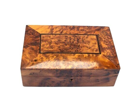 wooden box thuya, handmade box thuya wood morocco, storage box, jewelry box Nowe, oryginalne