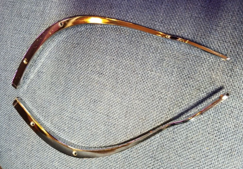 1958 Pontiac Chrome LH & RH Dash Corner Trim GM # 4723746 & 4723747 - Bild 1 von 9