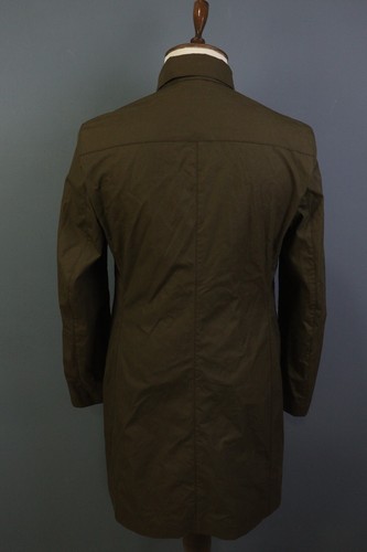 LUIGI BORRELLI NAPOLI Brown Overcoat Wool Trench Long Coat Jacket - Picture 10 of 23