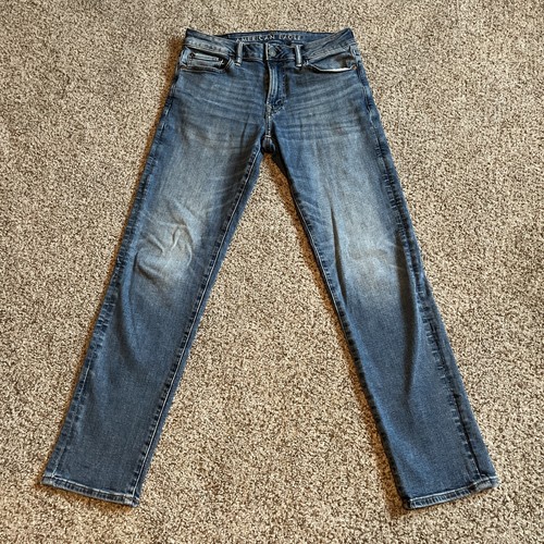 American Eagle Jeans Original Straight  Air Flex + Men’s Sz 30x34 Actual 30 X 30 - Picture 1 of 14