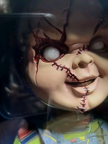 👁👁 CHUCKY! NECA Bambola Replica Gioco Bambini Sposa di Chucky Life Taglia 1:1  - Foto 1 di 10