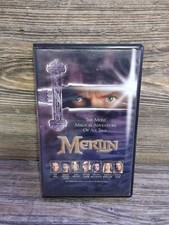 Used | Good Conditio | Merlin Movie Clam Shell Vintage VHS 1998 | Great Fantasy