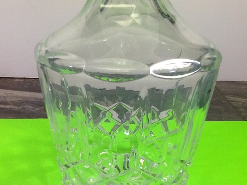 Vintage Whisky Wein Dekanter aus geschliffenem Glas - Bild 6 von 7