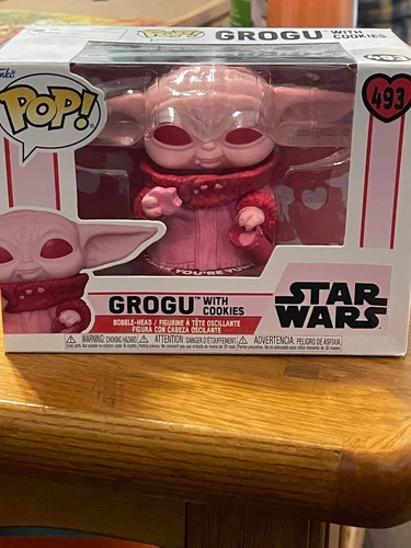 Funko Pop! Vinyl: Star Wars - Grogu with Cookies (Pink) #493