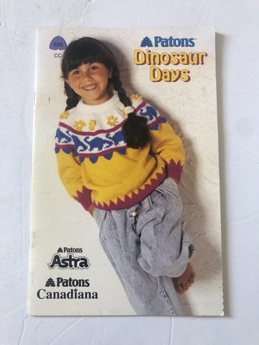 Patons Dinosaur Days Pattern Booklet 695 NEW - Picture 1 of 2