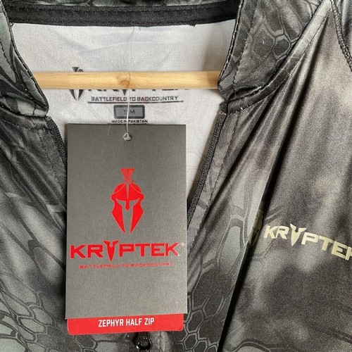 Kryptek Men's Zephyr 1/2 Zip Pullover Typhon/Black Size Small NWT - Picture 2 of 7