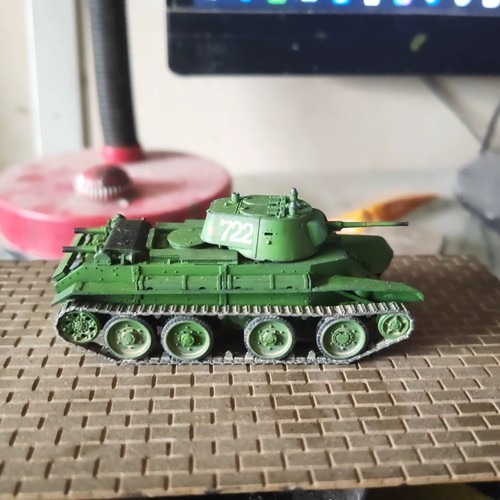 Homemade 1/72 Soviet BT-7 Light Cavalry Tank Painted Finished Model - Zdjęcie 1 z 4