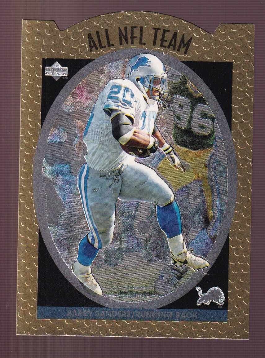 1996 Upper Deck Silver Collection All NFL Team Barry Sanders #AN10 HOF
