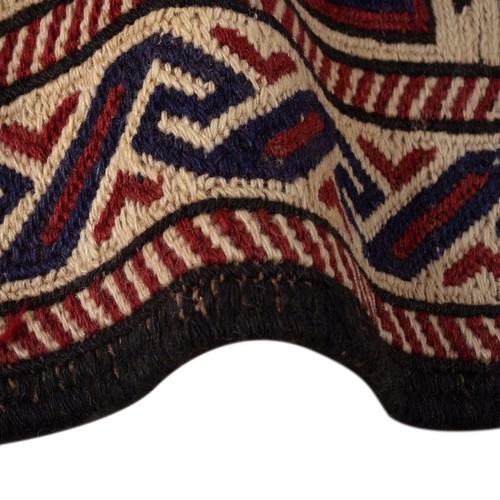 Old Vintage Afghan Hand-knotted Oriental Flat Weave Kilim Rug 2'8"x3'11" FT 3981 - Picture 6 of 8