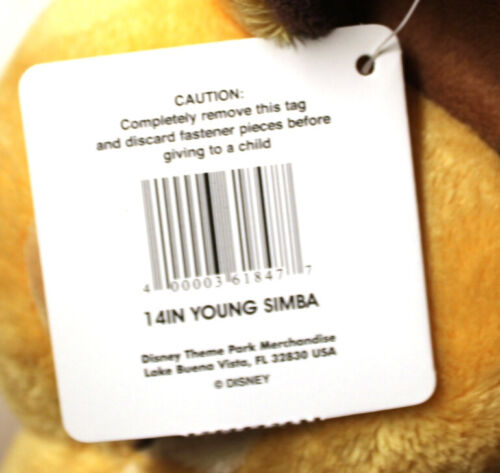 Disney Parks Re Leone Giovane Nala e Simba Peluche Set 14 Pollici - Foto 8 di 12