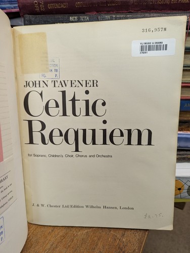 John Tavener: Celtic Requiem soprano, Children's choir, chorus... : Music Score - Picture 2 of 3