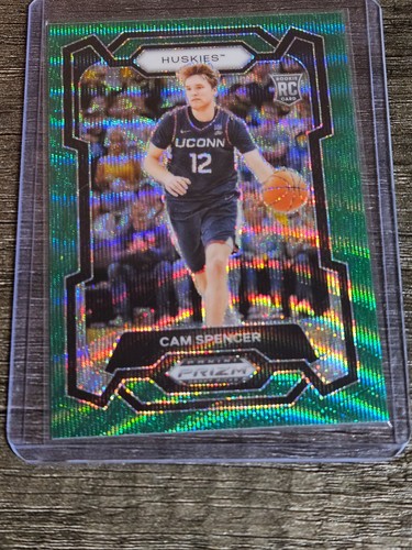 2024 Panini Prizm Draft Picks - Green Wave Prizm #94 Cam Spencer (RC)