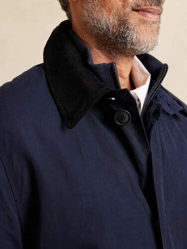 Banana Republic XL The Mac Coat XL Navy NWT #456953 - Picture 3 of 6