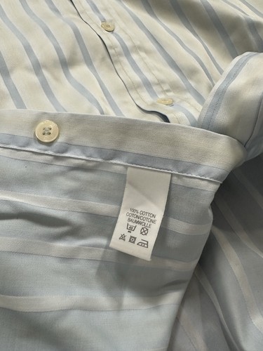 PAUL SMITH Herren Hemd Mehrfarbig Streifen, Baumwolle Langarmshirt Größe 17 - Bild 10 von 13
