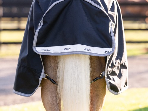 Horseware Amigo 1200D Plus Pony Turnout Rug 250g +Hood Mediumweight 250g 3'9-5'9 - Picture 9 of 20
