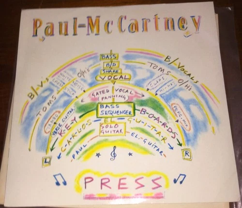 BEATLES PAUL "PRESS" EP PARLOPHONE 12" 4 TRACK UK IMPORT VINYL  RECORD LP