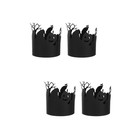  2 Pieces Papierlampenschirm Teelichthalter Halloween -Dekoration