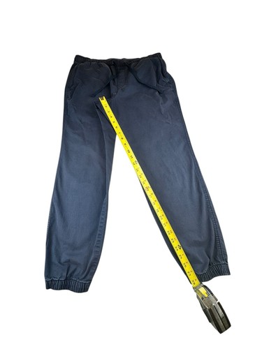 Gap Khakis Drawstring Twill Joggers Mens Large Navy Blue Nautical Pull On - Picture 4 of 17