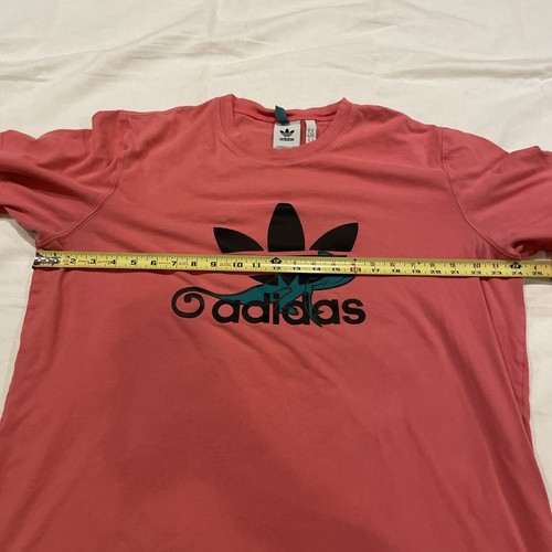 Camiseta Adidas Manga Corta Super Rosa Camaleón Lagarto Trébol Logo Para Hombre XL - Imagen 6 de 10