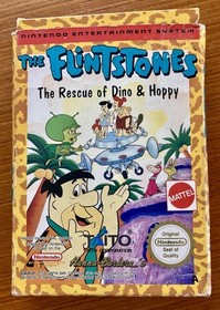 NES FLINTSTONES Rescue of Dino & Hoppy Nintendo Cart/Sleeve/Box NES-5Z-AUS Pal A