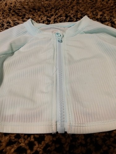 Wonder Nation Zip Long Sleeve Rashguard and Swimsuit with UPF 50+ Size S (6) - Picture 3 of 8