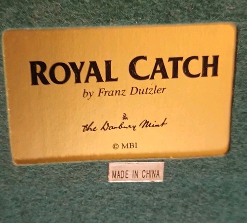Royal Catch Danberry Mint Atlantic Salmon Fly Fishing Sculpture Franz Dutzler - Picture 12 of 14