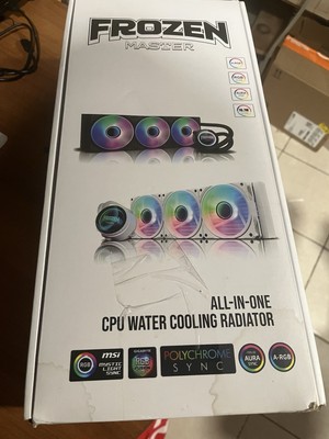Frozen Master All-in-One CPU Water Cooling 360mm Radiator w RGB Tube 360 LED Blk