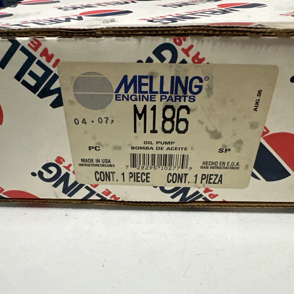 Bomba de aceite de repuesto Melling M186 Stock para 92-01 Toyota Camry Solara NOS Foto 2 de 4