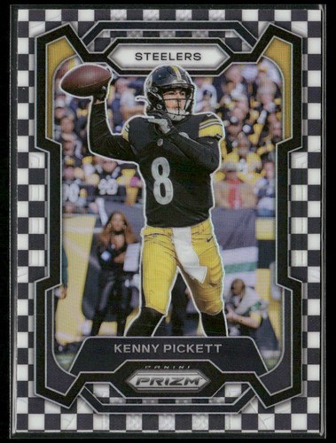 2023 Panini Prizm Black and White Checkerboard Prizm Kenny Pickett Pittsburgh