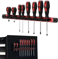 Magnetic Screwdriver Wrench Organizer Aluminum Rail Magnetic Tool Holder